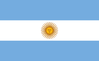 Argentina national football team flag - Light blue and white horizontal stripes